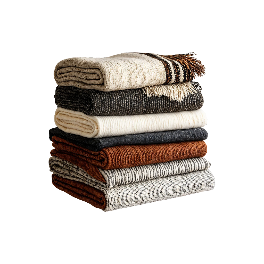 Cozy knitted blankets